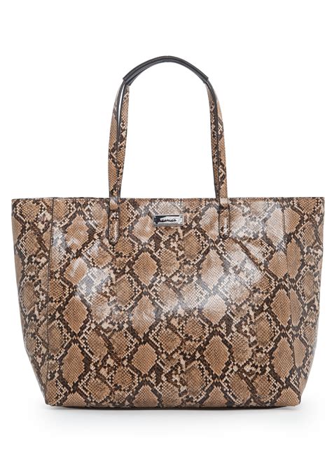 Faux Snakeskin Bag 